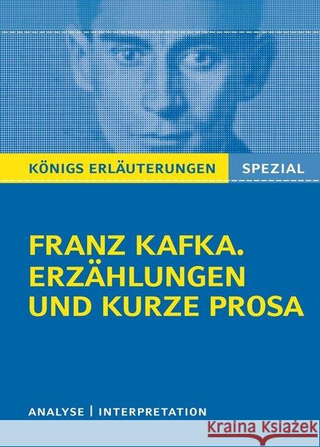 Franz Kafka. Erzählungen und kurze Prosa : Analyse - Interpretation  9783804430969 Bange - książka
