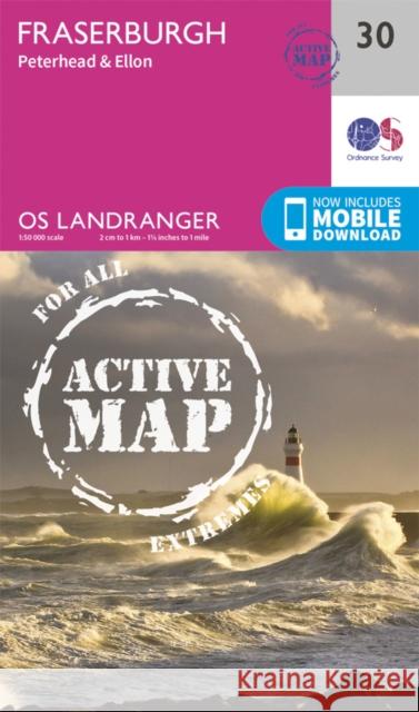 Fraserburgh, Peterhead & Ellon Ordnance Survey 9780319473535 Ordnance Survey - książka