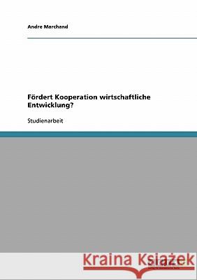 Fördert Kooperation wirtschaftliche Entwicklung? Andre Marchand 9783638597821 Grin Verlag - książka