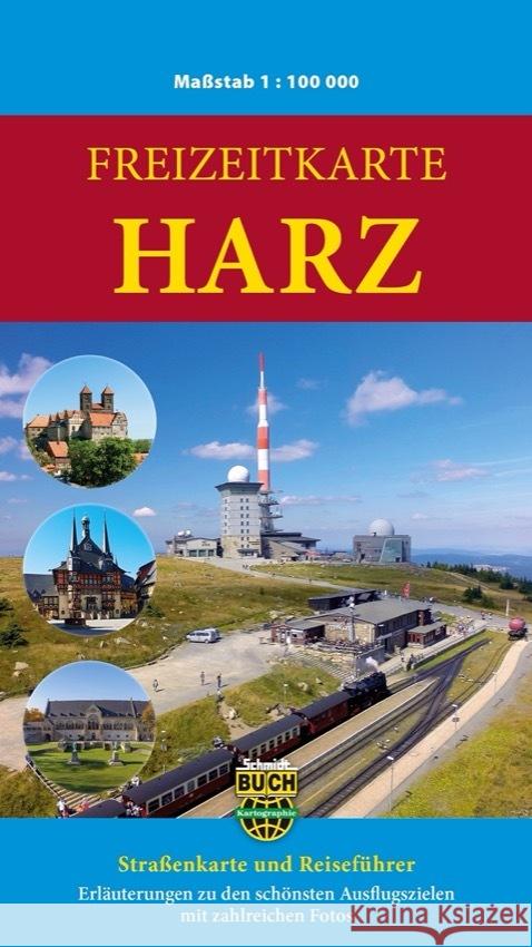 Freizeitkarte Harz Spachmüller, Bernhard, Schmidt, Marion 9783945974384 Schmidt-Buch-Verlag, Wernigerode - książka