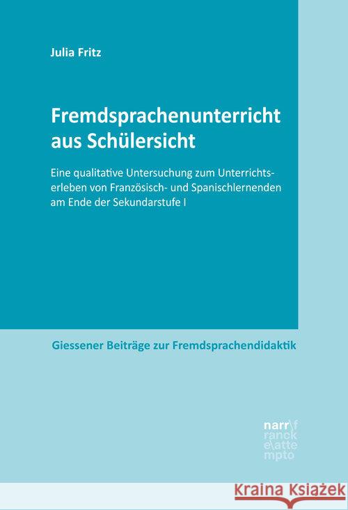 Fremdsprachenunterricht aus Schülersicht Fritz, Julia 9783823384083 Narr - książka