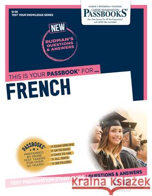 French (Q-58): Passbooks Study Guidevolume 58 National Learning Corporation 9781731870582 National Learning Corp - książka