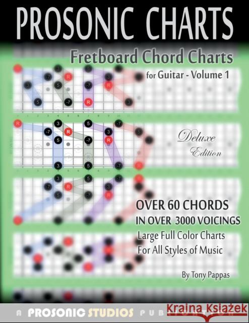 Fretboard Chord Charts for Guitar - Volume 1 Tony Pappas 9780988963931 Prosonic Studios, LLC - książka