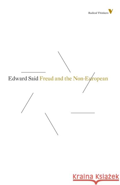 Freud And The Non-European Said, Edward 9781781681459 Verso - książka