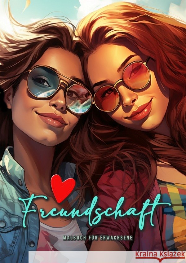 Freundschaft Malbuch für Erwachsene Publishing, Monsoon, Grafik, Musterstück 9783758423543 epubli - książka