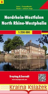 Freytag & Berndt Autokarte Nordrhein-Westfalen / North Rhine-Westphalia. Rhenanie-du-Nord-Westphalie / Nord Reno-Westfalia / Renania del Norte-Westfalia : Mit touristischen Informationen, Ortsregister  9783707900590 FREYTAG-BERNDT - książka