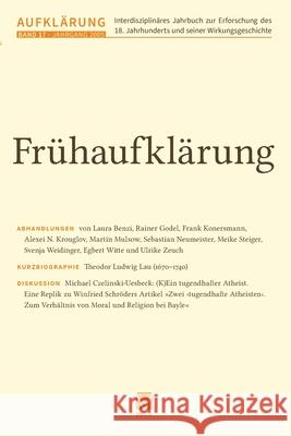 Fr?haufkl?rung Karl Eibl 9783787347421 Felix Meiner - książka