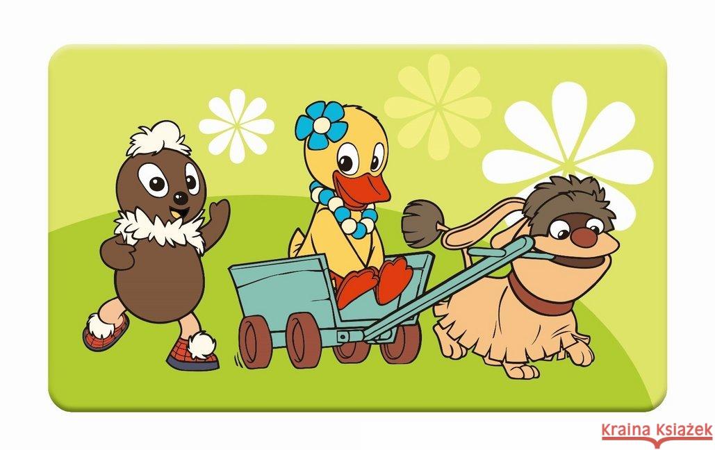 Frühstücksbrettchen Pittiplatsch Schnatterinchen Moppi Bollerwagen  4260500165142 Trötsch - książka