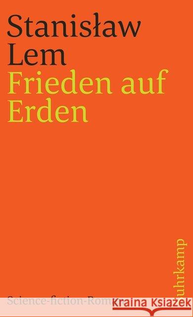 Frieden auf Erden : Roman Lem, Stanislaw Schumann, Hubert  9783518380741 Suhrkamp - książka