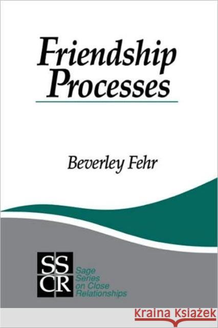 Friendship Processes Beverley Fehr 9780803945616 Sage Publications - książka