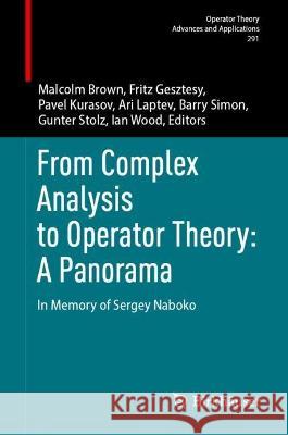 From Complex Analysis to Operator Theory: A Panorama  9783031311383 Springer International Publishing - książka