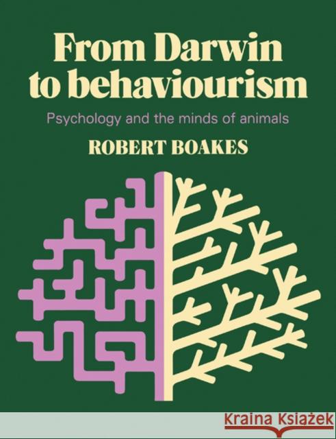 From Darwin to Behaviourism: Psychology and the Minds of Animals Boakes, Robert 9780521280129 CAMBRIDGE UNIVERSITY PRESS - książka