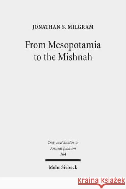 From Mesopotamia to the Mishnah: Tannaitic Inheritance Law in Its Legal and Social Contexts Milgram, Jonathan S. 9783161540219 Mohr Siebeck - książka