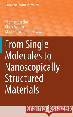 From Single Molecules to Nanoscopically Structured Materials Thomas Basche Klaus Mullen Manfred Schmidt 9783319058276 Springer - książka