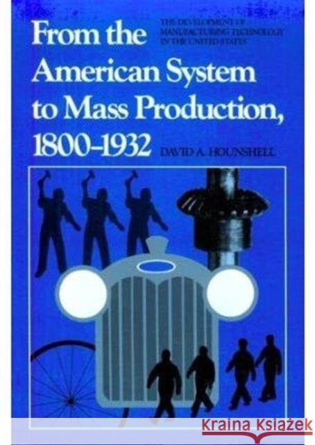 From the American System to Mass Production, 1800-1932: The Development of Manufacturing Technology in the United States Hounshell, David 9780801831584 Johns Hopkins University Press - książka