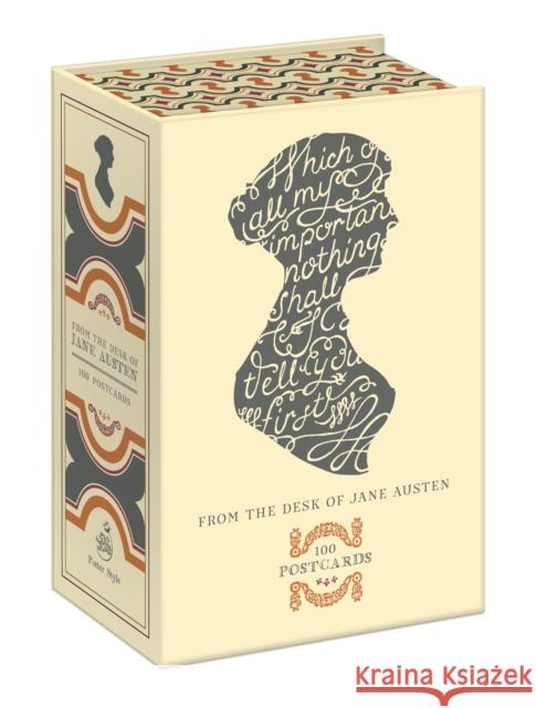 From the Desk of Jane Austen: 100 Postcards Potter Gift 9780770436698 Random House USA Inc - książka