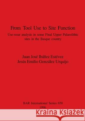 From Tool Use to Site Function: Use-wear analysis in some Final Upper Palaeolithic sites in the Basque country Ibáñez Estévez, Juan José 9780860548478 British Archaeological Reports - książka