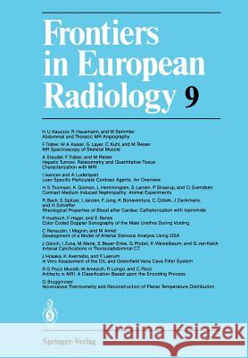 Frontiers in European Radiology  9783642773716 Springer - książka