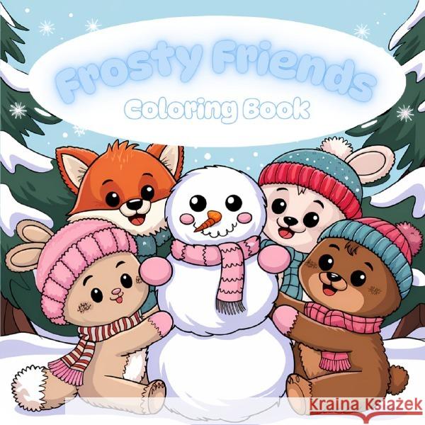 Frosty Friends coloring book - cute and easy Höller, Sarah 9783818780289 epubli - książka