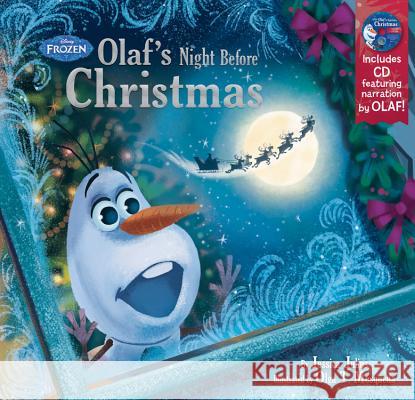 Frozen Olaf's Night Before Christmas Book & CD Disney Book Group                        Disney Storybook Art Team 9781484724682 Disney Press - książka