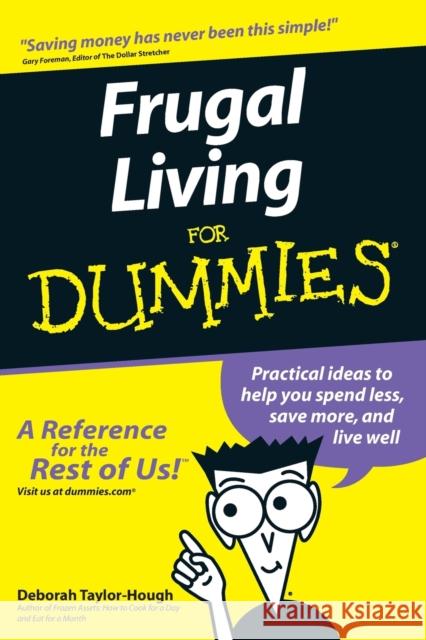 Frugal Living For Dummies Deborah Taylor-Hough 9780764554032  - książka