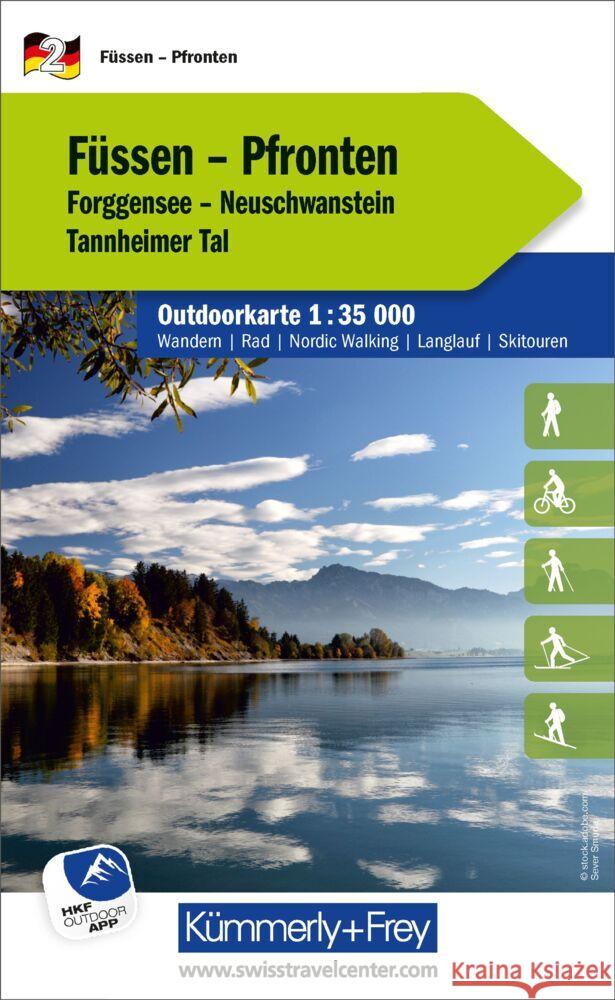 Füssen / Pfronten: 2  9783259300060 Kummerly & Frey,Switzerland - książka