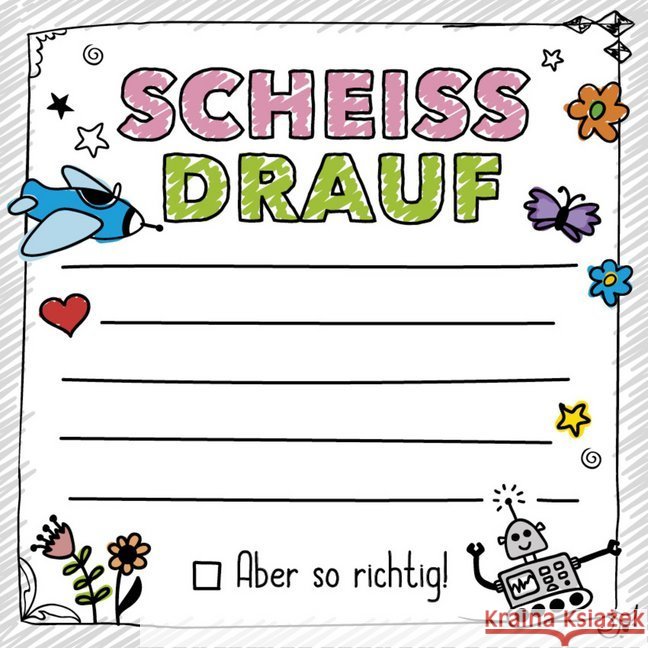 FUCK: Scheiß drauf - Klebezettel  9783742309204 riva - książka