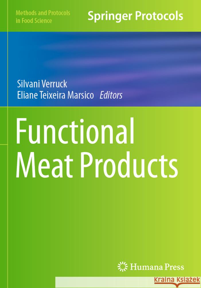Functional Meat Products  9781071635759 Humana - książka