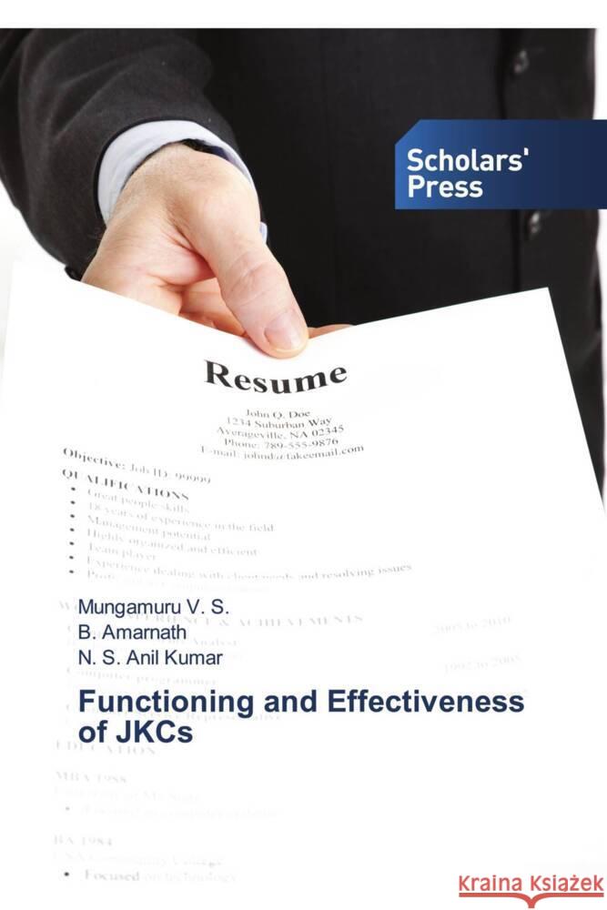 Functioning and Effectiveness of JKCs Mungamuru V B. Amarnath N. S. Ani 9786202302296 Scholars' Press - książka