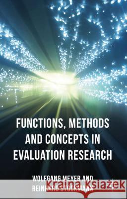 Functions, Methods and Concepts in Evaluation Research Wolfgang Meyer 9781137012463  - książka