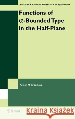 Functions of A-Bounded Type in the Half-Plane Jerbashian, A. M. 9780387236254 Springer - książka