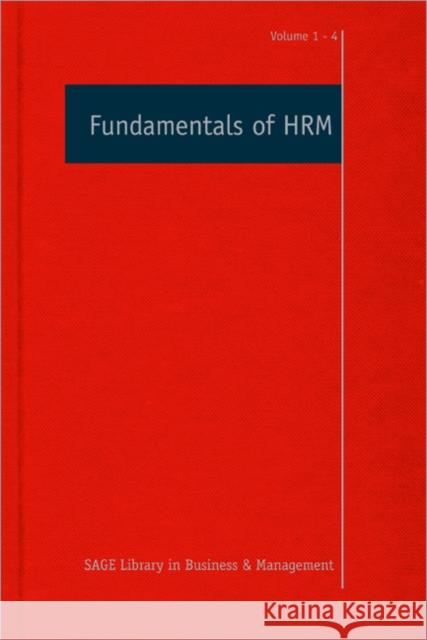 Fundamentals of Hrm Anderson, Neil 9781412930802 Sage Publications - książka