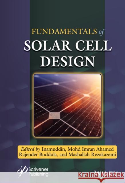 Fundamentals of Solar Cell Design Inamuddin 9781119724704 Wiley-Scrivener - książka