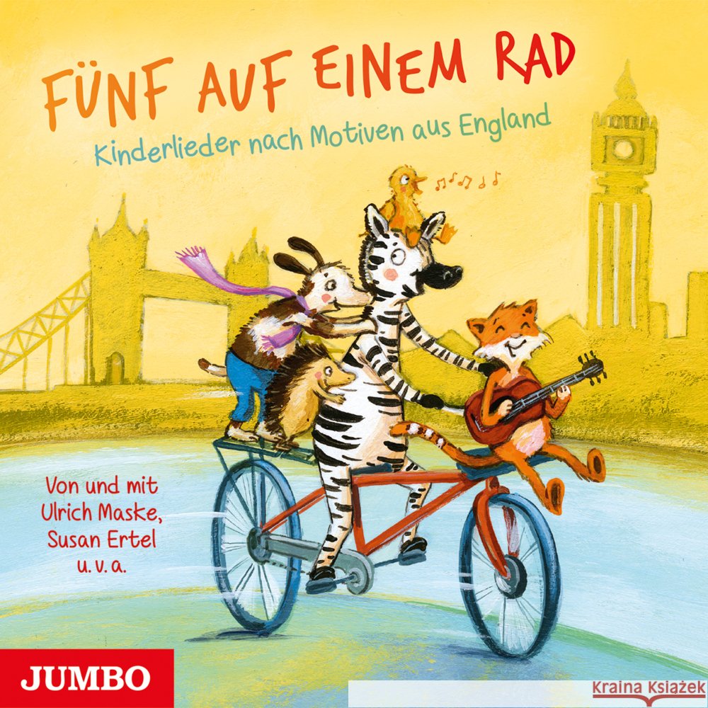 Fünf auf einem Rad. Kinderlieder nach Motiven aus England, Audio-CD Maske, Ulrich 9783833744020 Jumbo Neue Medien - książka
