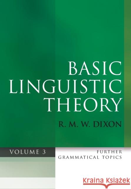 Further Grammatical Topics Dixon, R. M. W. 9780199571109  - książka