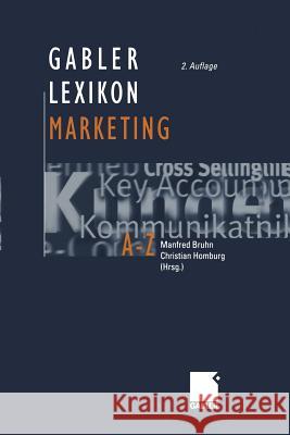 Gabler Lexikon Marketing Manfred Bruhn Christian Homburg 9783322890870 Gabler Verlag - książka