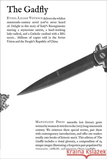Gadfly, the Voynich, Ethel Lilian 9798988606147 Mandylion Press - książka