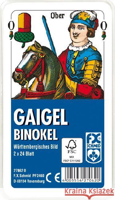 Gaigel / Binokel, Württembergisches Bild (Spielkarten)  4005556270620 Ravensburger Verlag - książka