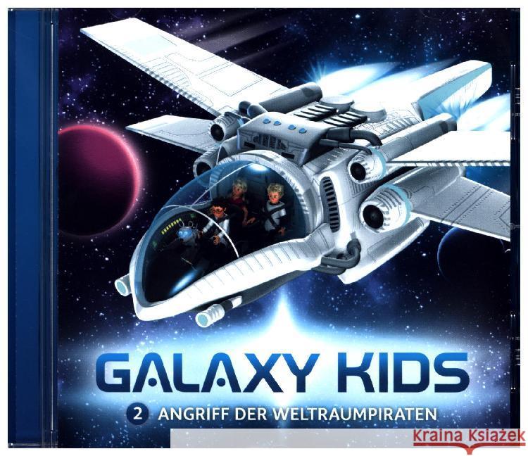 Galaxy Kids - Angriff der Weltraumpiraten, 1 Audio-CD Franke, Thomas 4029856406725 Gerth Medien - książka