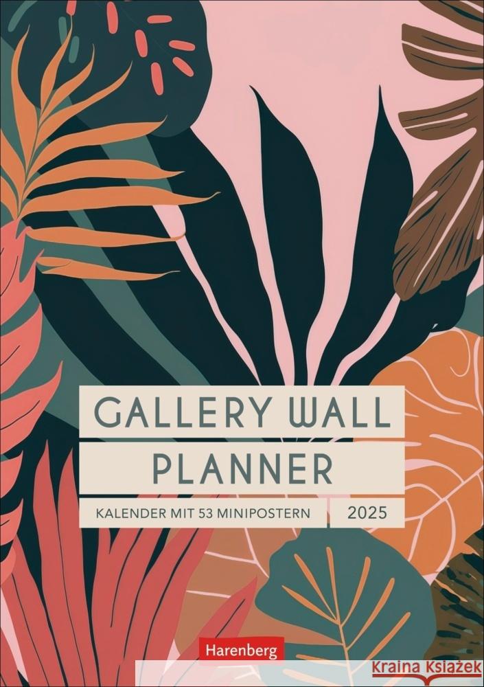 Gallery Wall Planner Wochenplaner 2025 - Kalender mit 53 Minipostern  9783840035432 Harenberg - książka