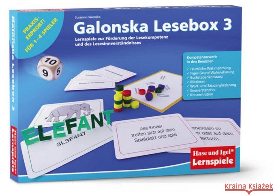 Galonska Lesebox 3 : Lernspiele zur Förderung der Lesekompetenz und des Lesesinnverständnisses Galonska, Susanne 4260505835095 Hase und Igel - książka