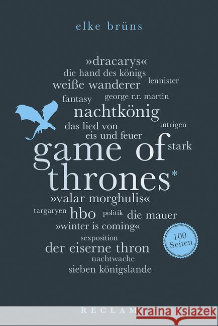 Game of Thrones. 100 Seiten Brüns, Elke 9783150205563 Reclam, Ditzingen - książka