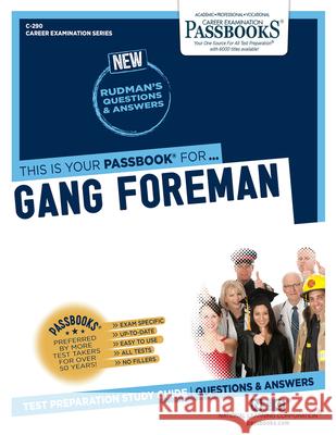 Gang Foreman National Learning Corporation 9781731802903 Passbooks - książka