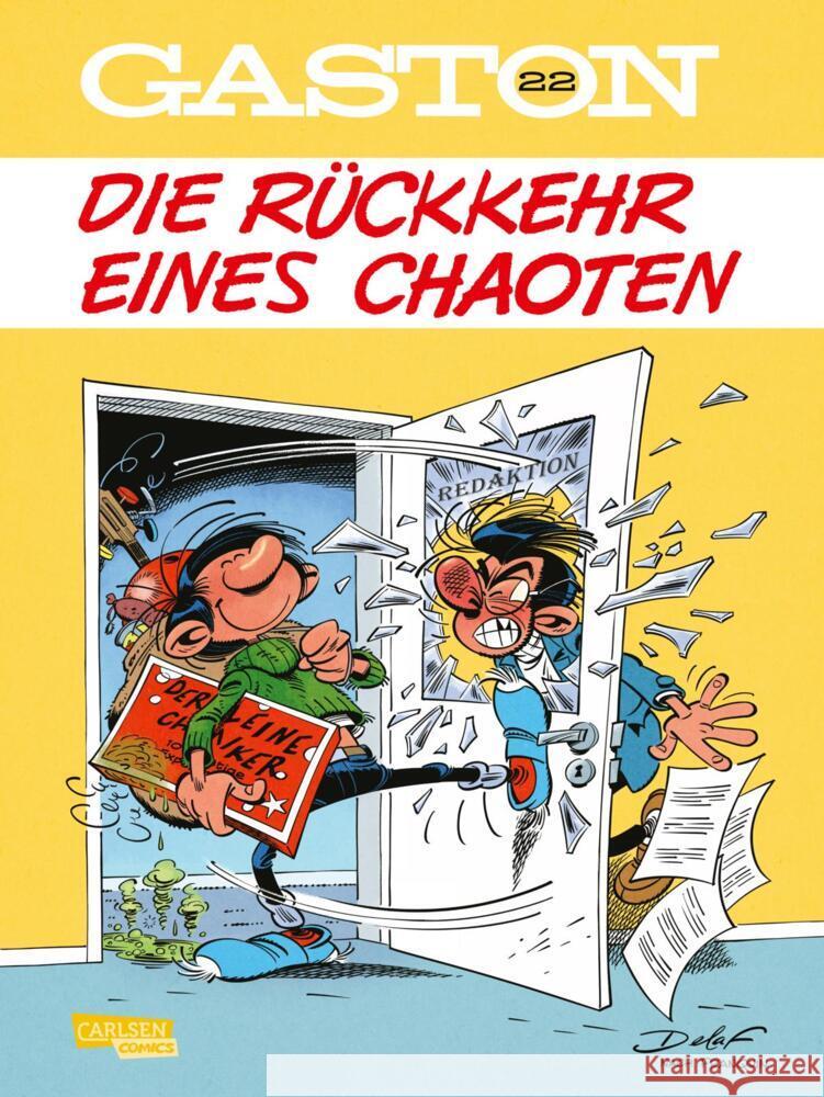 Gaston Neuedition 22: Die Rückkehr eines Chaoten Delaf 9783551640017 Carlsen Comics - książka