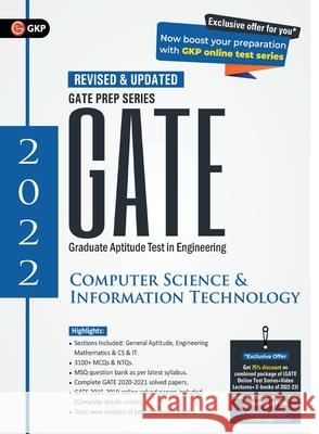 GATE 2022 Computer Science and Information Technology - Guide G K Publications (P) Ltd 9789390820399 Gk Publications - książka
