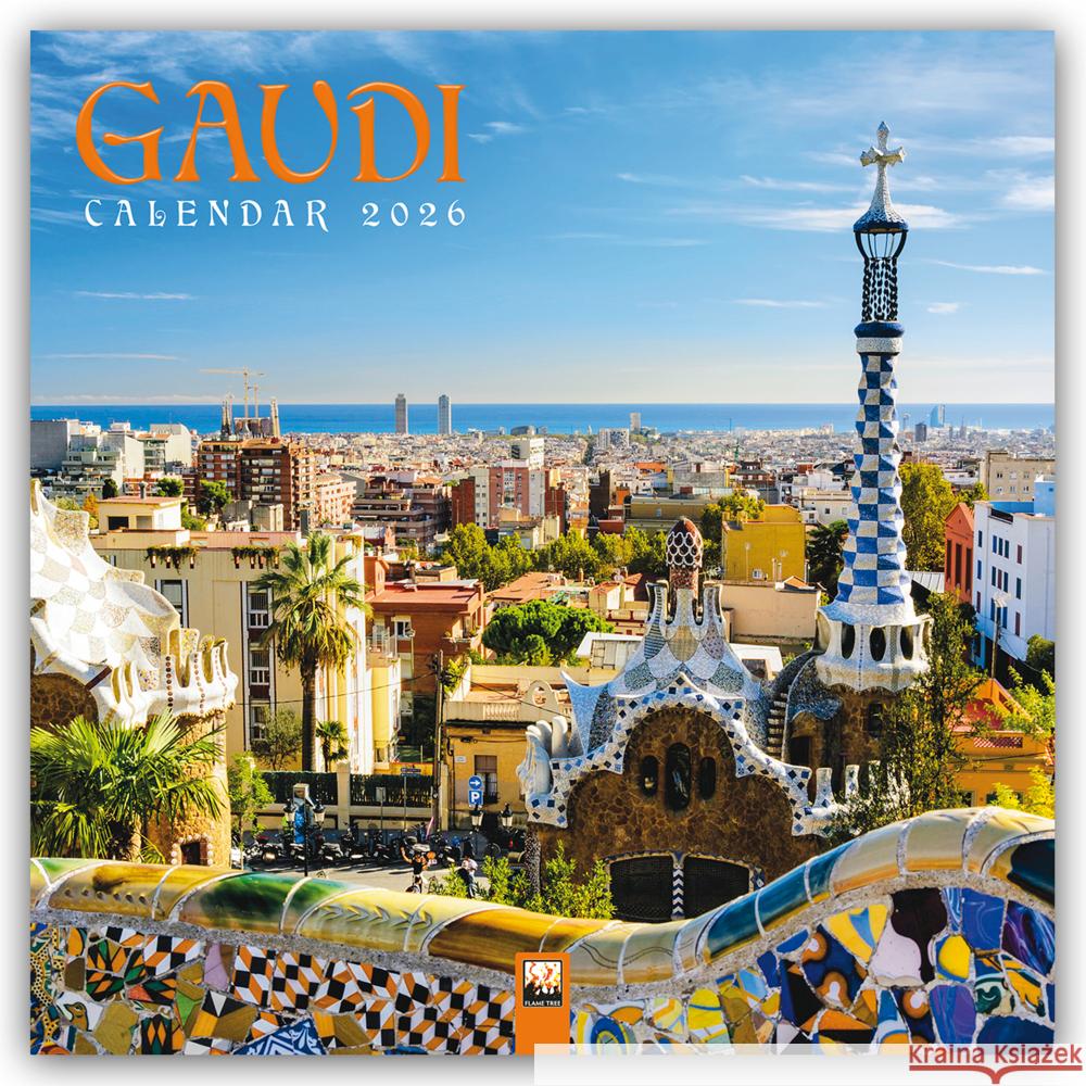 Gaudí Wall Calendar 2026 (Art Calendar) Flame Tree Studio 9781835623725 Flame Tree Publishing - książka