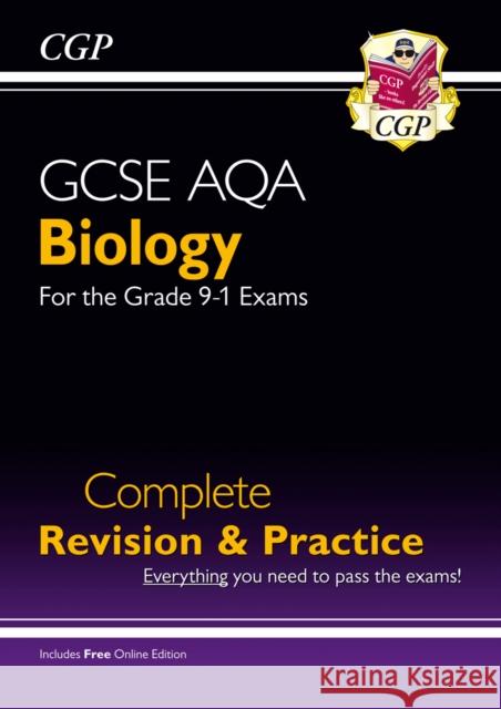 GCSE Biology AQA Complete Revision & Practice includes Online Ed, Videos & Quizzes CGP Books 9781782945833 Coordination Group Publications Ltd (CGP) - książka