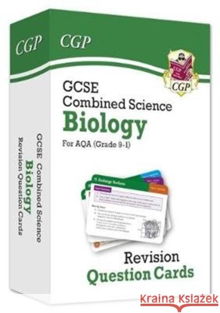 GCSE Combined Science: Biology AQA Revision Question Cards CGP Books 9781789080551 Coordination Group Publications Ltd (CGP) - książka