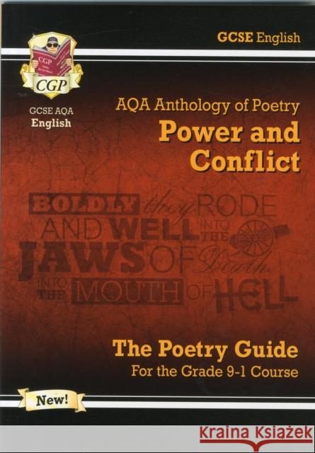 GCSE English AQA Poetry Guide - Power & Conflict Anthology inc. Online Edition, Audio & Quizzes CGP Books 9781782943617 Coordination Group Publications Ltd (CGP) - książka
