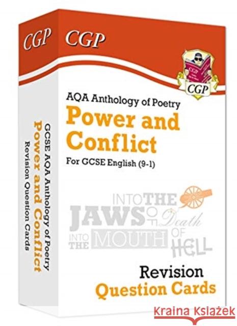 GCSE English: AQA Power & Conflict Poetry Anthology - Revision Question Cards CGP Books 9781789083699 Coordination Group Publications Ltd (CGP) - książka